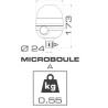 GYROPHARE MICROBOULE T RIGIDE 24V