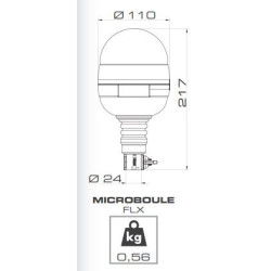 GYROPHARE MICROBOULE TIGE FLEXIBLE