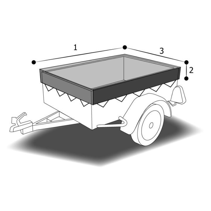 BACHE PLATE 1530 X 1040 X 70 mm