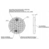 CATADIOPTRE ADHESIF ROND ORANGE