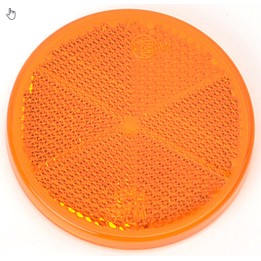 CATADIOPTRE ADHESIF ROND ORANGE