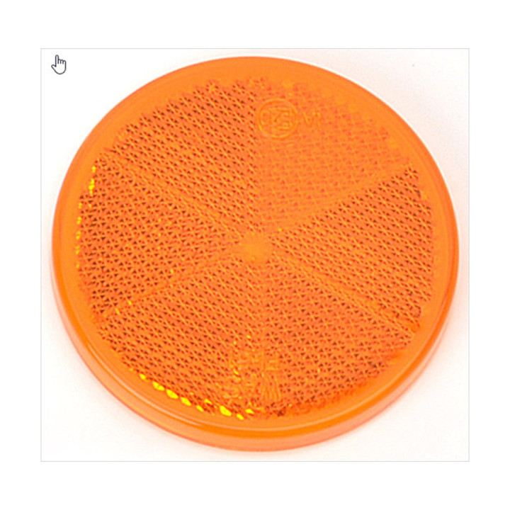 CATADIOPTRE ADHESIF ROND ORANGE
