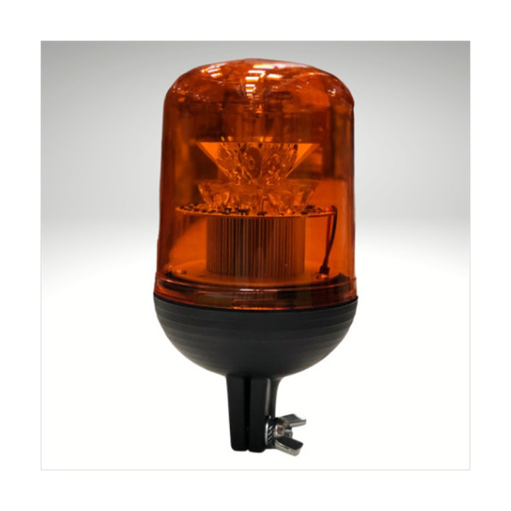 Gyrophare RIGATO tige rigide orange 12/24 V