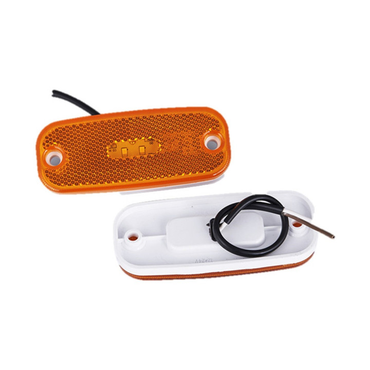 Feu de Position LED Orange 12V - Signalisation Latérale - Montage Facile