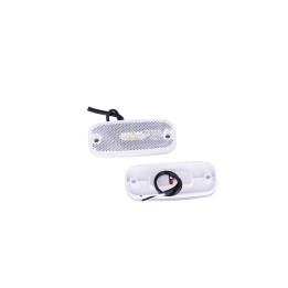 Feux d'encombrement à LED 12V - Blanc - Avant - Dimensions 111 x 45 mm