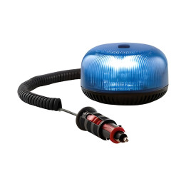 Gyrophare CRYSTAL Tournant Bleu 12/24V - Base Magnétique IP66