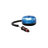 Gyrophare CRYSTAL Magnétique Tournant Bleu - 12/24V - IP66