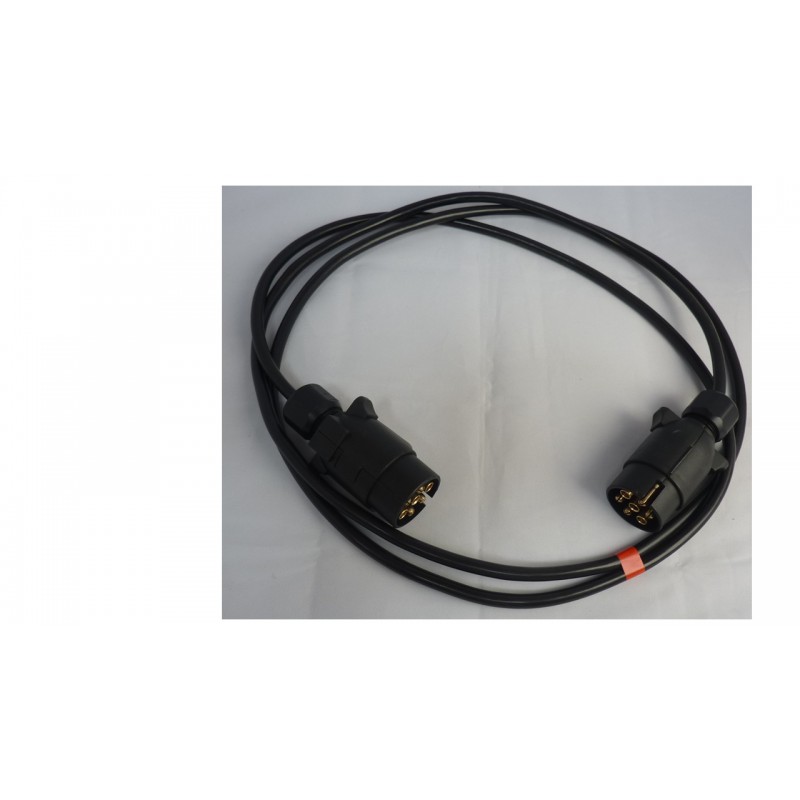 Rallonge en plastique mâle/mâle 2,50 m - 7 x 1 mm²