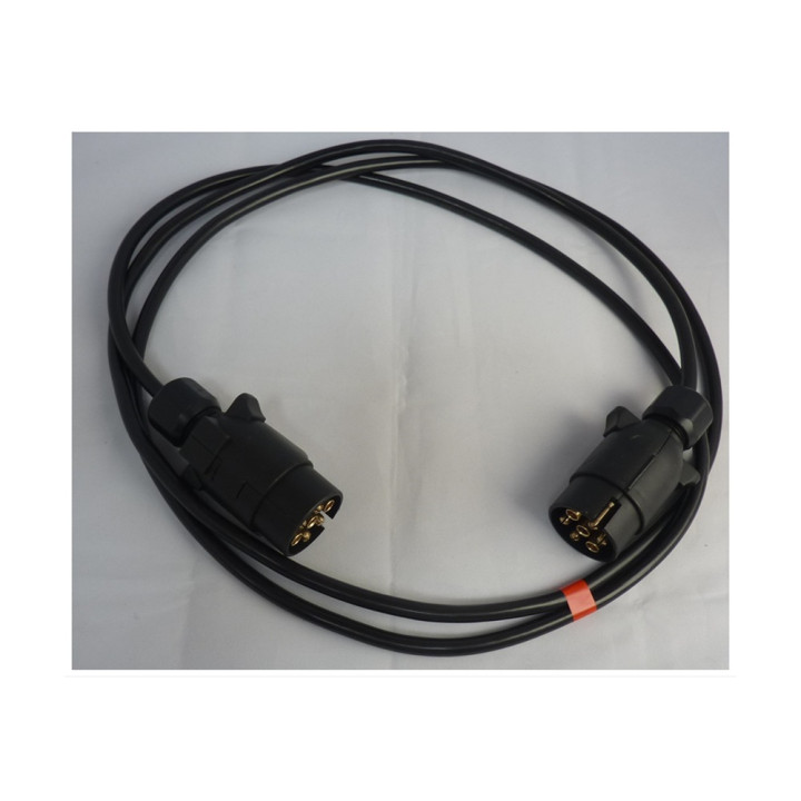 Rallonge en plastique mâle/mâle 2,50 m - 7 x 1 mm²