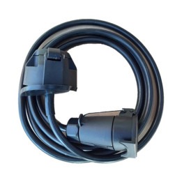 Rallonge en plastique 2,50 m - 7 x 1 mm² - socle femelle/Prolongateur femelle