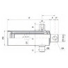 VERIN HYDRAULIQUE SIMPLE EFFET SUP 3EXPAN COURSE 910