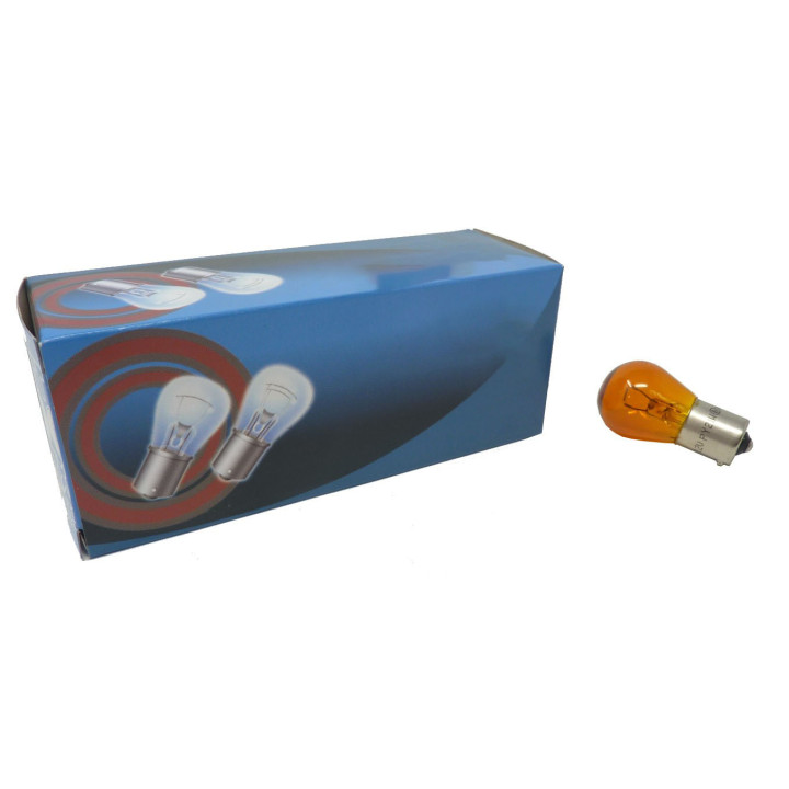 Ampoule STOP 12V 21W AMBRE (par 10) - Poirettes, témoins, navettes