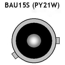 Ampoule 12V 21W AMBRE BAU 15S (par 10)