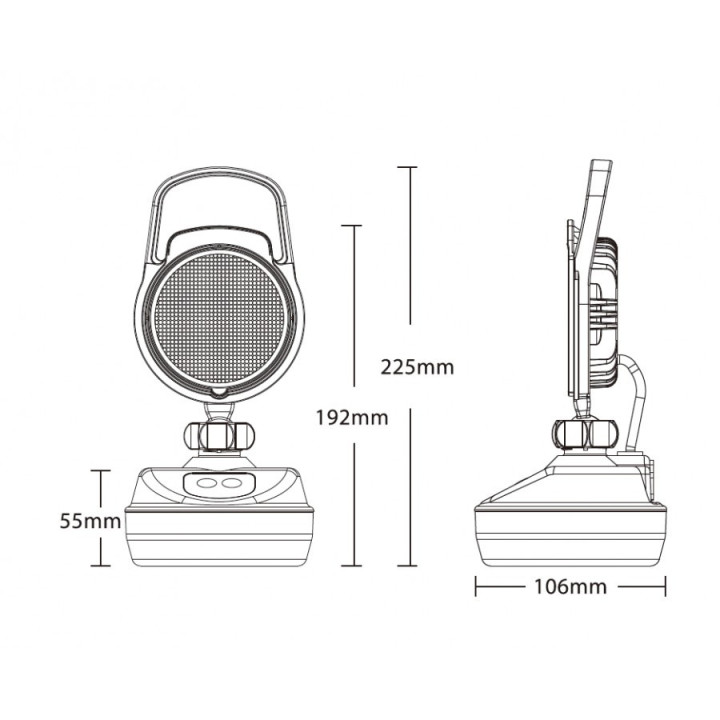 PHARE DE TRAVAIL LED MAGNETIQUE AUTONOME
