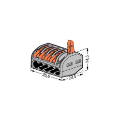 CONNECTEUR WAGO 5 VOIES