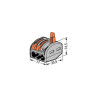Connecteur WAGO 3 voies - Résistant et compact.