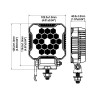 PHARE DE TRAVAIL 18 LED - 2800 LUMENS