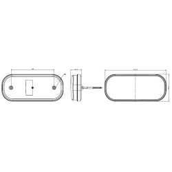 FEU ARRIERE LED 12-36V 5 FONCTIONS GAUCHE/DROITE