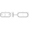 FEU ARRIERE LED 12-36V 5 FONCTIONS GAUCHE/DROITE