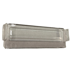 Languette transparente pour éclairage de plaque