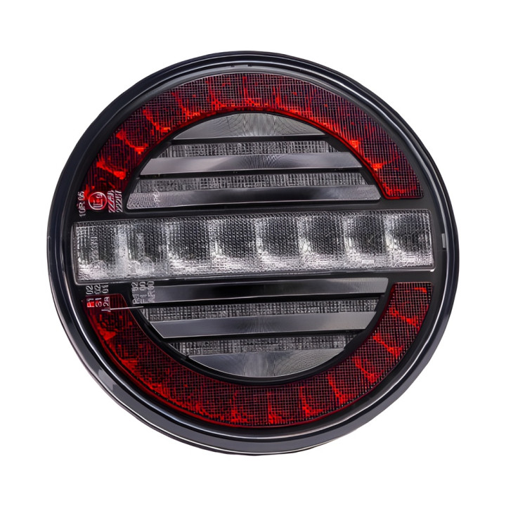 Feu arrière à LED rond 12 24V 3 fonctions
