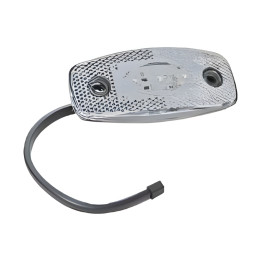 Feu de position Blanc LED + câble plat 500 mm