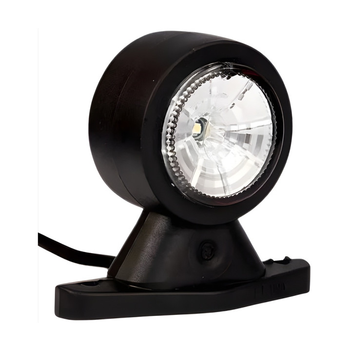Pack 2 Feux de Gabarit LED Rouge Blanc 12/24V - Bras Court