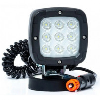 Phare travail LED ovale 2400 lumens 140° avec support