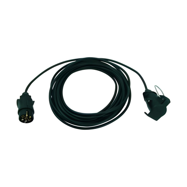 Rallonge 2,50 m - 7 x 1 mm² avec fiches mâle / prolongation femelle plastique