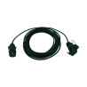 Rallonge 2,50 m - 7 x 1 mm² avec fiches mâle / prolongation femelle plastique