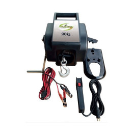Treuil Électrique 12V 900KG - Câble 9M et Accessoires Inclus