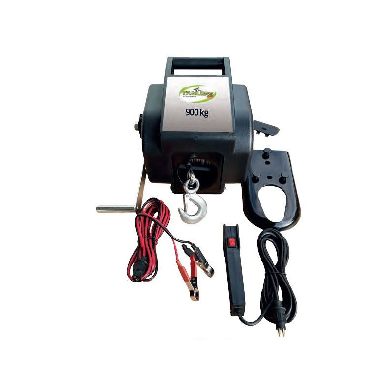 Treuil Électrique 12V 900KG - Câble 9M avec Accessoires