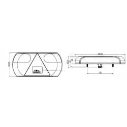 Feu arrière droit 12/24V - 32 LED