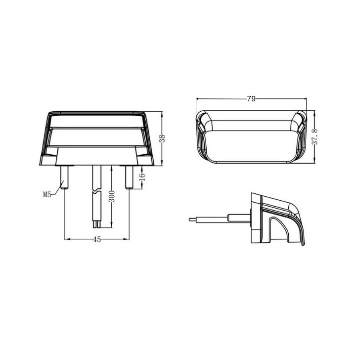 Éclaireur de Plaque LED 12-24V - Compact et Économe en Énergie