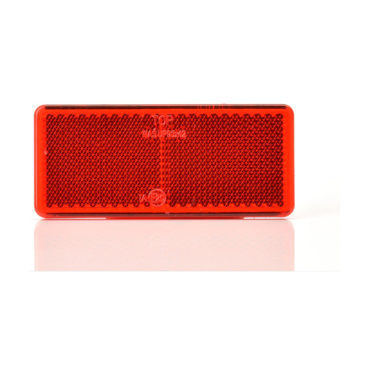 CATADIOPTRE ADHESIF RECTANGLE ROUGE - 96 X 42 mm