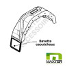 Garde Boue  plastique 13-14'' - Noir avec bavette