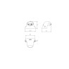 Pack de 2 éclaireurs de plaque LED 12-24V + 500mm de câble plat