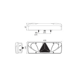 FEU ARRIERE LED 12/24V DROITE MULTIFONCTIONS