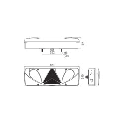 FEU ARRIERE LED 12/24V GAUCHE MULTIFONCTIONS