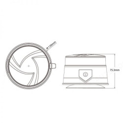GYROPHARE LED MAGNETIQUE SANS FIL + TELECOMMANDE