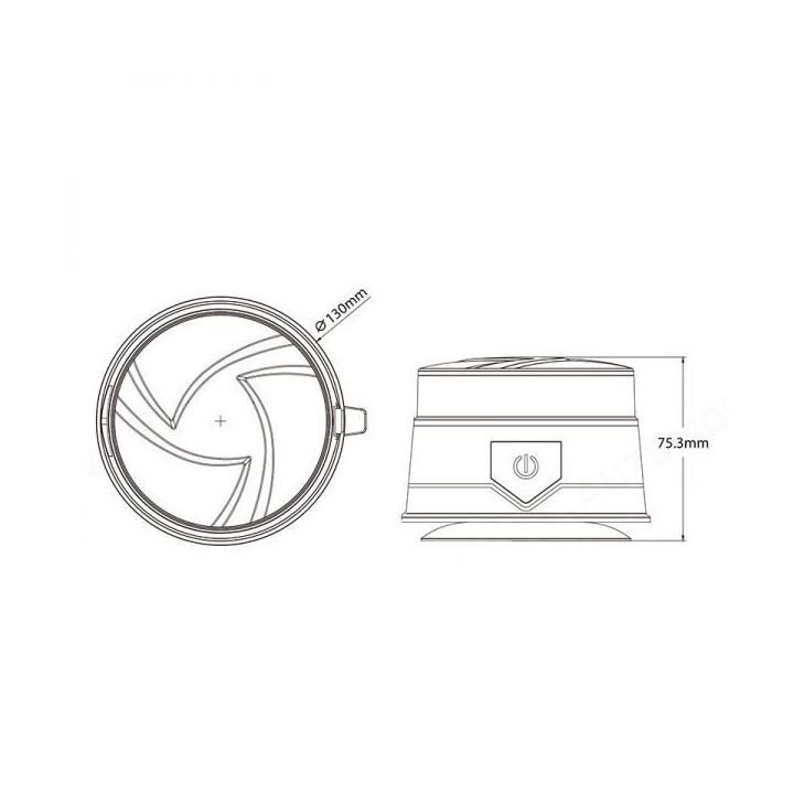GYROPHARE LED MAGNETIQUE SANS FIL + TELECOMMANDE