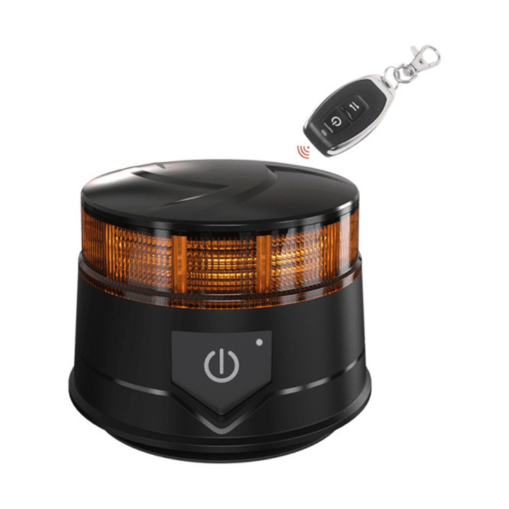 GYROPHARE LED MAGNETIQUE SANS FIL + TELECOMMANDE