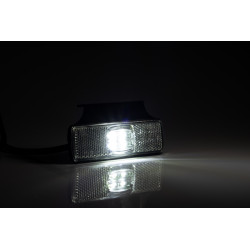 FEUX DE GABARIT LED 12/24V BLANC SUR EQUERRE + CONNECTIQUE QS150