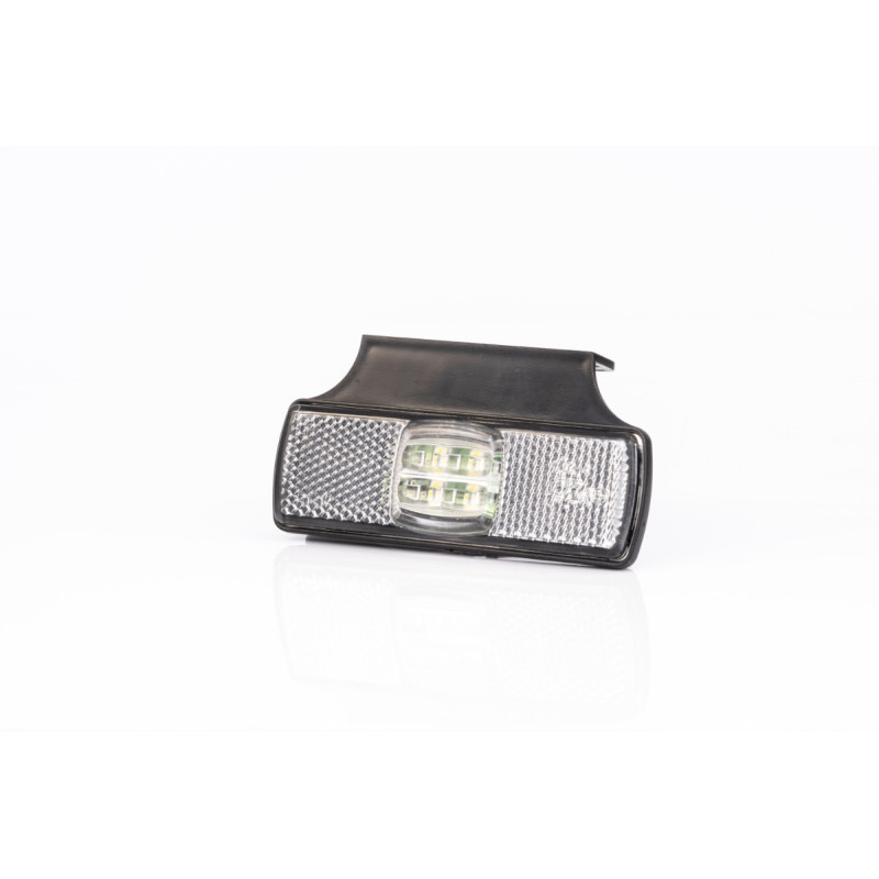 FEUX DE GABARIT LED 12/24V BLANC SUR EQUERRE + CONNECTIQUE QS150