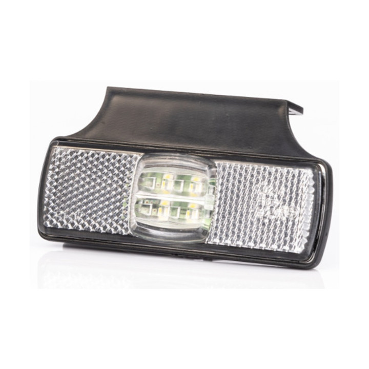 FEUX DE GABARIT LED 12/24V BLANC SUR EQUERRE + CONNECTIQUE QS150