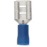 Cosses plates femelles bleues 6,35 mm - Sachet de 1000