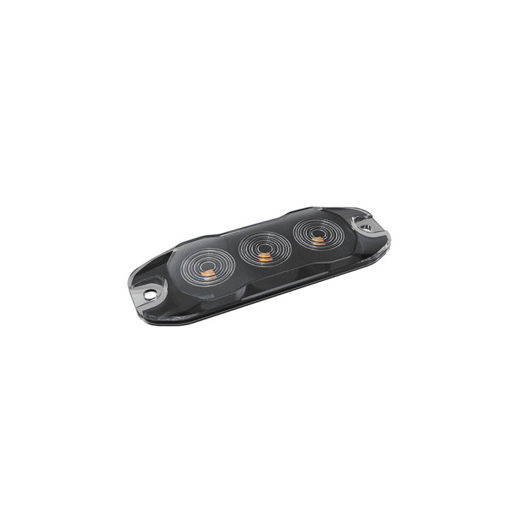 Feu de pénétration slim 3 LED - Compact, lumière orange intense et montage facile