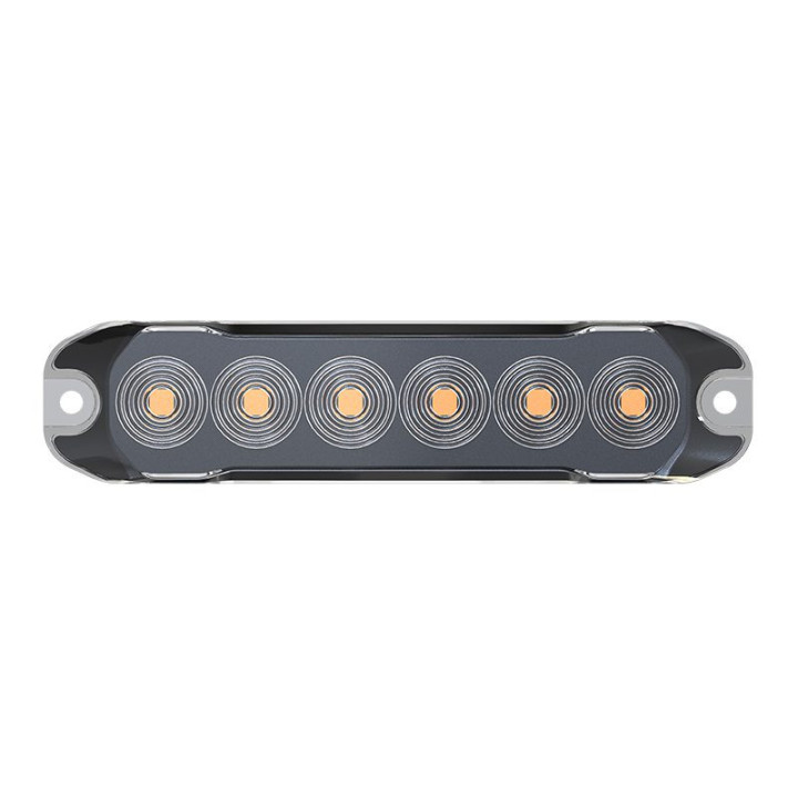 Feu de pénétration slim 6 LED - Orange