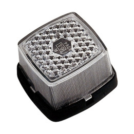 Feu de Position Blanc CEA avec Catadioptre - 12V - Modèle à Poser