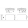 FEU ARRIERE GAUCHE LED 12-36V 7 FONCTIONS